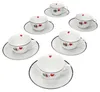 12tlg Cappuccinotassen Set Caffee Amore 200ml Herz-Dekor Produktbild-Vorschau 2
