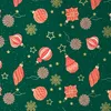 Geschenkpapier mit Weihnachtskugeln 70cm x 2m Rolle Grün / Produktbild-Vorschau 2