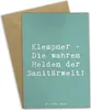 Mr. & Mrs. Panda Grußkarte Spruch Klempner Helden - Produktbild-Vorschau 1