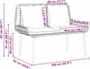 vidaXL Gartenbank Schwarz und Anthrazit Poly-Rattan Produktbild-Vorschau 8