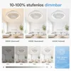 Deckenventilator mit Beleuchtung Fernbedienung APP,38W Produktbild-Vorschau 9