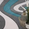 TT Home Wohnzimmer Teppich Moderner Kurzflor 3D Optik Produktbild-Vorschau 3