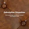 Bank met fluweel en kunstleer, gestoffeerde bank, make-up Productafbeelding-voorbeeld 5