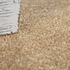 A close-up of a textured beige carpet with a distressed white wooden object in the foreground. Produktbild-Vorschau