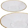 Piatto da dessert in vetro dorato 21 cm Anteprima dell’immagine prodotto 3