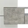 A close-up view of a modern furniture piece with a marble-like texture and white surfaces. Anteprima dell’immagine prodotto