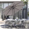 Sekey Alu Sonnenschirm 300 cm Rund Knickbar mit Kurbel Produktbild-Vorschau 2