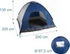 Relaxdays Pop Up Zelt Strand, Wurfzelt, 2-3 Personen, Produktbild-Vorschau 4