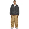 Urban Classics - Heavy Stone Washed Zip Hoody schwarz - 3XL Produktbild-Vorschau 5