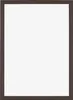 A dark brown picture frame with a white background. Produktbild-Vorschau