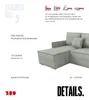 BroMARKT Ecksofa mit Schlaffunktion Atlantic Grau Cord Produktbild-Vorschau 4