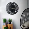 Opviq, WATCH-042, Nástenné hodiny, čierne, kov, 50 x 50 cm Náhľad obrázku produktu 1