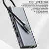 AdroitGoods 11-in-1 USB-C Hub – USB-C Adapter – Geeignet Produktbild-Vorschau 3