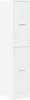 A white filing cabinet with two drawers. Produktbild-Vorschau