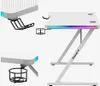 Huzaro Hero 2.5 White RGB gaming desk Anteprima dell’immagine prodotto 9