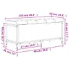 Sitzbank mit Stauraum Grau Sonoma 102x42x45 cm Produktbild-Vorschau 9