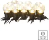 LED světelný řetěz – 10x párty žárovky čiré, 5 m, venkovní i vnitřní, teplá bílá Voir les images du produit