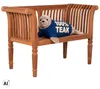 Gartenbank Newport Teak 130 cm 2-Sitzer Massivholz Produktbild-Vorschau 2