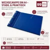 GGM Wechselmappe DIN A4 Blau 3 Druckknöpfe für Produktbild-Vorschau 7