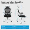 ALFORDSON Ergonomiczny fotel biurowy, samoregulacja lędźwi, Podgląd zdjęcia produktu 2