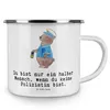 Mr. & Mrs. Panda Pott Polizistin Herz - Weiß - Geschenk, Produktbild-Vorschau 3