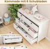 Komoda 6-szufladowa COSTWAY, nowoczesna komoda z 6 Podgląd zdjęcia produktu 5