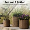 Mica Decorations Cesena Pot de fleurs – Lot de 3 – Pot pour Voir les images du produit 4