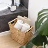 Papierkorb trapez aus Wasserhyazinthe fürs Büro von HMF Produktbild-Vorschau