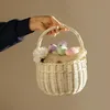 Creative Home Bianco Cestino in Vimini Piccolo con Manico | Anteprima dell’immagine prodotto 4