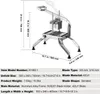 SucceBuy Affettaverdure commerciale da . 3/8 e 3/16 di Anteprima dell’immagine prodotto 7