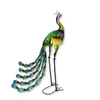 Metall Garten-Figur Pfau 85cm bunt Dekofigur groß Produktbild-Vorschau 3