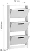 Range-chaussures Step Up 52x110,6x18cm 3 casiers Couloir Voir les images du produit 5
