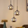 Lindby Hängelampe Jurian, 32 cm, 3-flg., schwarz/rauch, Produktbild-Vorschau 9