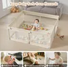 Laufstall Baby 175x150 cm – Großer Baby Laufgitter XXL Produktbild-Vorschau 4
