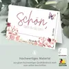 50 Tischkarten Schön dass du da bist, Floral Butterfly Produktbild-Vorschau 5