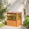 Outsunny Hochbeet Pflanzkasten mit Rankgitter, Spalier Produktbild-Vorschau 9