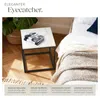 tectake® Beistelltisch Alysia Marmoroptik, quadratisch Produktbild-Vorschau 3