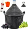 25L Glasgärballon mit Kunststoffkorb + Gärröhrchen aus Glas Produktbild-Vorschau 1