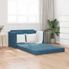 vidaXL Bodensofa mit Schlaffunktion Blau 122x204x55 cm Samt Produktbild-Vorschau 2