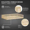 ML-Design Kinderbett 120x200 cm Natur Bodenbett für Kinder Produktbild-Vorschau 3