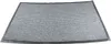 A gray doormat with a ribbed texture and a black border, presented on a white background. Anteprima dell’immagine prodotto