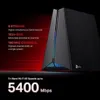 A marketing image for a TP-Link Wi-Fi router, showcasing its features and speed. Náhled obrázku produktu