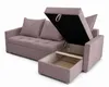 AX LIVING Ecksofa ELIF Rosa mit Schlaffunktion L-Form, Sofa Produktbild-Vorschau 4