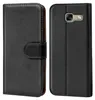 A black flip case for a smartphone is shown from the front and back. Anteprima dell’immagine prodotto