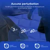 An advertisement for a mattress, highlighting its features and benefits through text and icons. Voir les images du produit