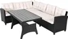 CASARIA® Lounge Angolare Divano in Polyrattan Tavolo Pranzo Anteprima dell’immagine prodotto 13