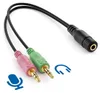 deleyCON 20cm Headset PC Laptop Adapter, 3,5mm CTIA TRRS Produktbild-Vorschau 3