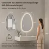S'AFIELINA Miroir LED de Maquillage pour Salle de Bain – Voir les images du produit 4