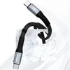 Dudao L10C USB-C auf USB-C Kabel, 100W 5A, 0,23m, Schwarz Produktbild-Vorschau 7