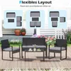 COSTWAY Gartenmöbel Set Polyrattan, Outdoor Lounge Möbel, Produktbild-Vorschau 8